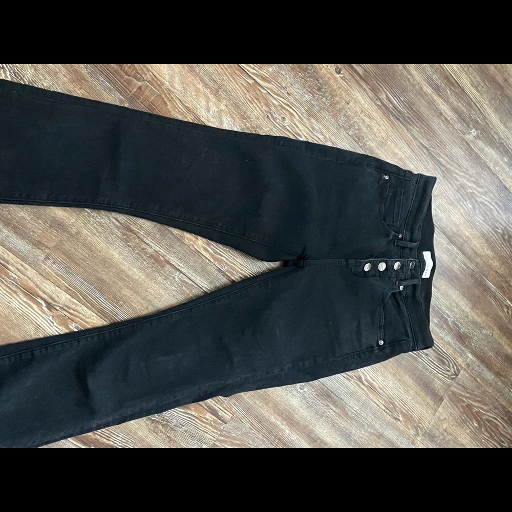Loft size 0 black flare jeans